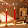Luz de Vela Led Simulada Electrónica para Uso en el Hogar, Modelo Nuevo con Efecto de Llama Realista, Adecuada para Fiestas de Inauguración, Bodas y Celebraciones de Año Nuevo, Set de Uso Diario