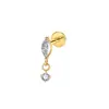 Pendientes de Aleación de Titanio F136 Destello Zirconia 5A Pendientes Largos Uñas de Labios Ojo de Caballo Único Tres Ojos de Caballo Pendientes de Piedra Cometa