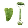 Dispositivo de Belleza de Jade, Raspador, Masajeador, Tabla Raspadora Especial de Cristal para Cara y Espalda, Rodillo de Masaje de Jade