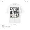 Camiseta de Algodão Puro Pesado 250g Estampa de Personagem Vintage Manga Curta Unissex Marca Tendência Modelagem Solta Nova Top Transfronteiriço Atacado