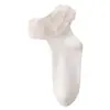 Calcetines de bebé para verano, calcetines de encaje de malla transpirable para baile, alta elasticidad, no restrictivos, calcetines de verano hasta la pantorrilla para bebés niñas