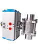 Válvula de Bola Neumática Soldada de Tres Piezas de Acero Inoxidable 304 Q661F-16P Válvula de Cierre para Vapor a Alta Temperatura Dn8 Dn100