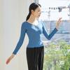 Roupas de Dança Moderna Roupas de Treinamento Top de Verão Feminino Roupas de Dança de Manga Curta Treinamento de Dança Clássica Chinesa Roupas Corporais