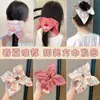 2025 Nueva Diadema Linda con Lazo Bufanda Cuadrada Goma para el Cabello Cola de Caballo Grande Infantil Flor Accesorio para el Cabello de Niña