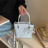 Nova Bolsa de Ombro com Laço de Pérola Estilo Coreano 2026 para Mulheres, Bolsa Transversal com Design de Nicho, Bolsa de Trabalho Fashionável e Versátil