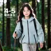 TUTU Elefantito Ropa Infantil Chaqueta Cortavientos para Niñas 2026 Otoño Nuevo Impermeable con Capucha Chaqueta Soft Shell A prueba de Viento 3 en 1
