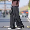 26 Pantalones Deportivos Casuales de Pierna Recta para Hombre de Primavera y Verano, Pantalones Anchos Sueltos Estilo Hong Kong, Pantalones de Trabajo Americanos tipo Paracaidista, Modernos