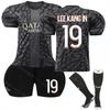 2324 Paris II uniforme de fútbol de visitante No. 7 mbap Jersey 19 Li gangren 10 Deng Belai ropa deportiva