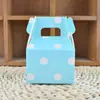 Caja de dulces de lunares caja de dulces de lunares caja de dulces creativa de lunares caja de pastel de graduación cuerno de cartón bolsa de dulces en stock