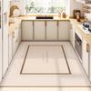 Tapete de cocina estilo dibujos animados, totalmente recubierto de PVC, impermeable, a prueba de aceite, antideslizante, de cuero lavable y borrable para el hogar