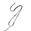 Cadena para Clavícula Ajustable Estilo Étnico Cuerda Colgante Jade Hetian Cuerda Simple Versátil