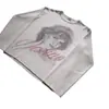 Camiseta Unisex con Estampado de Cuello Redondo Moda Gótica Harajuku Tendencia Callejera 2026 Ropa Transfronteriza Europea y Americana
