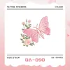 Estilo Ins Europeu e Americano Borboleta Rosa Cobertura de Clavícula Adesivo de Tatuagem Nicho Simples Borboleta Rosa Tatuagem Adesiva Impermeável de Longa Duração