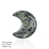 Ornamento de Lua de Cristal Natural de 30mm Decoração Criativa para Mesa de Casa Ornamento Crescente Sem Furo de Jade Ágata