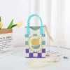 Nova Bolsa de Celular Desenho Animado, Conveniente para Sair, Bolsa de Tricô Portátil, Mini Bolsa Transversal de Pulso, Bolsa de Ombro Único