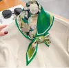 Pañuelo de seda de lunares francés para atar al cuello de mujer 2025 Nuevo de alta gama Largo a rayas Combinación Camisa Estilo coreano Delgado Pequeño pañuelo de cuello