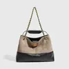 2025 Nova Bolsa Saco Estilo Pequeno Fragrante Bolsa de Corrente Losangular Moda Retrô Comutador Ombro Bolsa Tote de Grande Capacidade para Mulheres