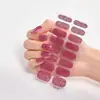2025 Nova Manicure Gel Sem Cozimento Adesivo 3D Completo Adesivos de Manicure Estilo Ins Esmalte Usável Adesivos de Manicure Foscos