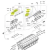05507-10460 O-ring para Resfriador de Ar do Motor Mitsubishi Heavy Industries S16R2, Peça Genuína