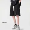 Shorts de Seda de Gelo Cor Verde Ervilha verão fino perna larga plus size para meninas cheinhas moda cinco pontos pantalona slim com caimento
