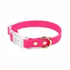Set de Collar y Correa para Gato y Perro de Color Sólido de PVC, Set de Dos Piezas Impermeable y Resistente a la Suciedad para Mascotas, Personalizable desde la Fábrica de Origen