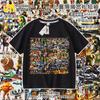 Camiseta Infantil Ropa Hombre Palo de Madera Tongtongge Montaña y Mar Extranjero Abstracto Camisa Clásica de Manga Corta Verano para Niños Tendencia Ins