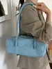 Bolso de Hombro Minimalista Estilo Perezoso de Cuero Suave Boston para Axila, Bolso para Tostadas de Gran Capacidad Retro Moderno Escarchado