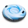 Directamente del fabricante: Material de PVC, estampado de remolino azul y blanco, flotador de nieve inflable con asa
