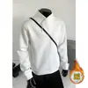 2026 Otoño e Invierno Nuevo Estilo Camiseta de Manga Larga Gruesa con Forro Polar Moda Estilo Old Money Sudadera Chaqueta para Hombre