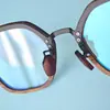Gafas de Sándalo, Gafas Ópticas de Montura Cuadrada Retro, Montura de Madera, Aspecto Artístico de Alta Gama, Gafas para Miopía, Titanio Puro Estilo Chino