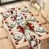 Conjunto de Toalha de Mesa Novo Transfronteiriço Decoração de Mesa para Feriado de Natal Conjunto de Bandeira de Mesa Jogos Americanos Bandeira de Mesa 2026 Amazon