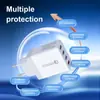 Cargador USB Multi-Puerto de 33W Estándar de EE. UU. Qc3.0 Cabezal de Carga para Teléfono Móvil Adecuado para Teléfono Móvil Apple Carga Rápida Cargador USB