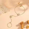 Pulseira de Aço Titânio Colorida Nova Estilo Verão Borboleta Coração Contas Redondas para Mulheres, Tendência e Simples, Corrente de Pulso Fashion e Versátil