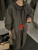 Chaqueta corta casual con capucha estilo coreano para mujer, nuevo modelo primavera y otoño 2026, corte holgado con cordón y cremallera, chaqueta corta versátil para personas petite