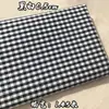 Tecido 100% algodão, material de tecido xadrez de algodão, preto e branco, vermelho e branco, padrão xadrez pequeno, adequado para camisas e vestidos, atacado transfronteiriço