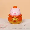 Porco Caqui Liso Fofo Porquinho Caqui Ornamento Criativo de Resina Decoração de Casa Boneca de Mesa Presente para Meninas
