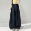 Ropa de Mujer Seda de Hielo Secado Rápido Pantalones de Pierna Ancha 2026 Verano Nuevo Sueltos Adelgazantes Casual Bloqueo de Color Ropa de Trabajo Pantalones Deportivos