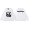 Melancolía Rico Segunda Generación Erd Boceto Graffiti Transfronterizo Nueva Moda Urbana Marca Casual Holgada Camiseta de Manga Larga con Estampado para Otoño