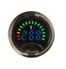 Mini Medidor Digital Redondo de Voltaje y Potencia para Batería de Plomo-Ácido y Litio Medidor de Voltaje CC 8-100V Universal para Dos o Tres Cables