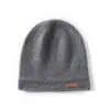 Chapéu de Tricô de Caxemira Pura Outono e Inverno Linha Única Masculino À Prova de Frio Chapéu Baotou Versátil Chapéu de Confinamento Chapéu Frio