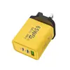 Carregador Duplo PD + Duplo USB 120W Adequado para Huawei Android Apple Celular Cabeça de Carregamento USB Multi-Porta Carregamento Rápido