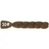 Peluca de Fibra Sintética Africana Trenza Grande de Fibra de Alta Temperatura para Mujer, Cabello Trenzado de un Solo Color, Rastas, Se Puede Ondular y Teñir