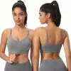 Sujetador Deportivo Ajustable Todo en Uno con Copa Fija, Push-Up, Alta Elasticidad, Cómodo, Transpirable, Casual Yoga Ropa Interior Tallas Grandes