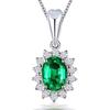 Colar com Pingente de Rubi para Casamento de Princesa Europeia e Americana Feminino Moda Elegante Colorido Tesouro Corrente para Clavícula Joia Versátil Atacado