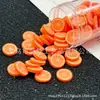 Arcilla Blanda Simulada de Fruta Crema Accesorios para Fundas de Teléfono Móvil Accesorios Hechos a Mano Manicura Dly Rodajas de Fruta de un Solo Color