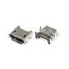 Conector hembra de interfaz USB, conector MICRO, 5 pines, montaje superficial, through-hole, pin doblado, vertical, zócalo mini USB
