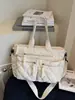 Bolsa de Algodão Acolchoada de Grande Capacidade Casual para o Dia a Dia 2025 Versátil Feminina de Alta Qualidade Ombro Único Transversal Bolsa Tote