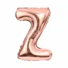 Balão de Letra em Inglês de 16 Polegadas Dourado Ouro Rosa Prata Filme de Alumínio Festa de Aniversário Fabricante Atacado Festa de Letras