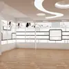Vitrina de Muestra de Empresa, Estante de Exhibición de Productos para Sala de Transmisión en Vivo, Soporte de Vitrina de Cosméticos Pintado con Forma Irregular