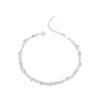 Pulseira de contas redondas japonesas e coreanas de prata esterlina s925 sob a figueira-de-bengala, multicamadas, simples, literária, dupla, feminina, uma geração de cabelo